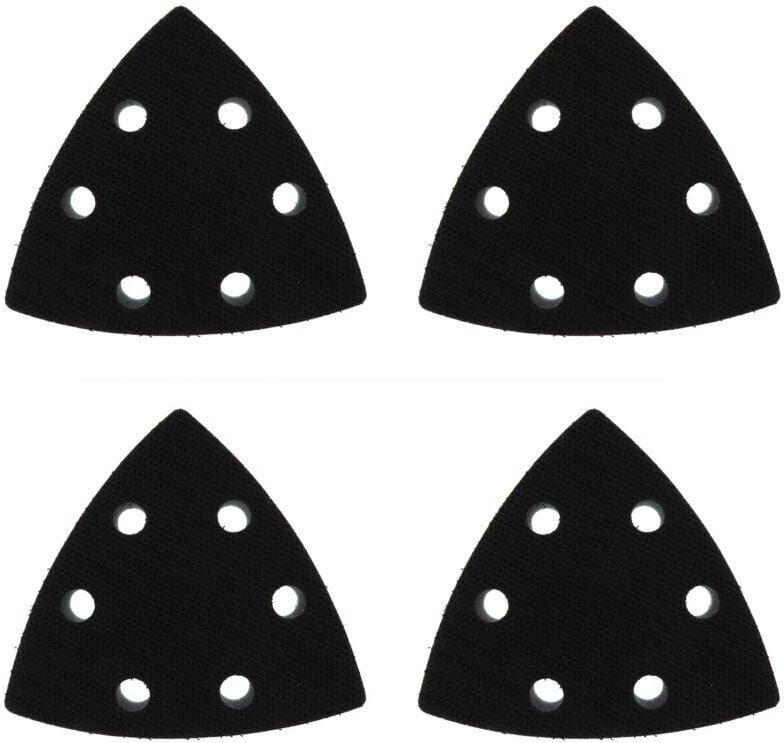 Set mit 4 Polierpads für 90 x 90 mm Dreikantschleifer, 6-Loch-Dreieck-Polierpads aus weichem Schwamm, geeignet für alle ...