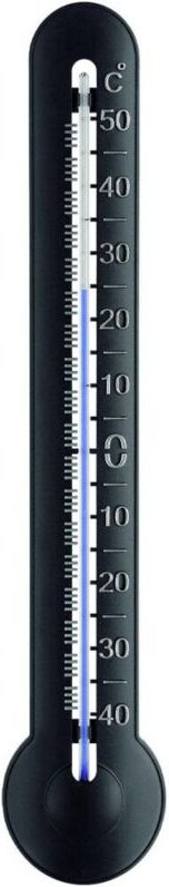 Thermometer Innen & Außen schwarz/silberprägung