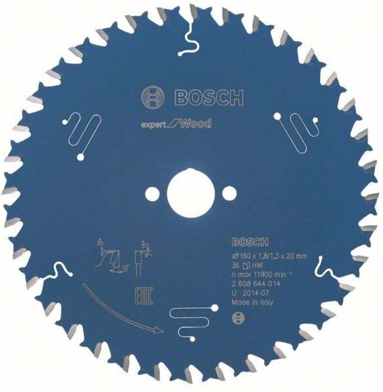 Kreissägeblatt Expert for Wood, 160 x 20 x 1,8 mm, 36 - Bosch