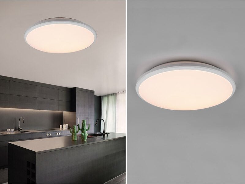 Reality - led Deckenleuchte limbus Weiß 3 Stufen Dimmer, Neutralweiß, ø 34cm