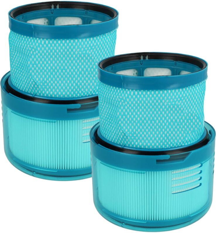 Thumbnail - 2x Staubsaugerfilter kompatibel mit Dyson Gen5 Detect Absolute, Detect Staubsauger - Abluftfilter Weiß - Vhbw