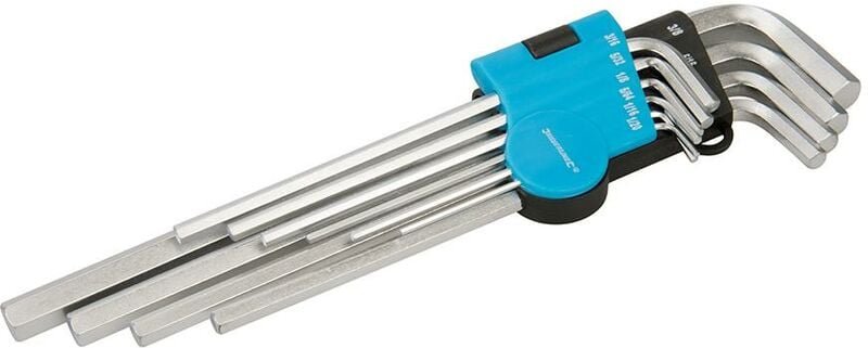 Yato - Profi-Innensechskantschlüssel, zöllig, 10-tlg. Satz 1/16–3/8 Zoll