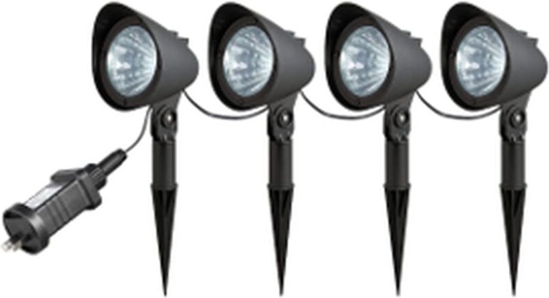 Licht-erlebnisse - led Außenleuchte IP44 16 cm mit Erdspieß Anthrazit 3000 k warmweißes Licht Modern Außenlampe