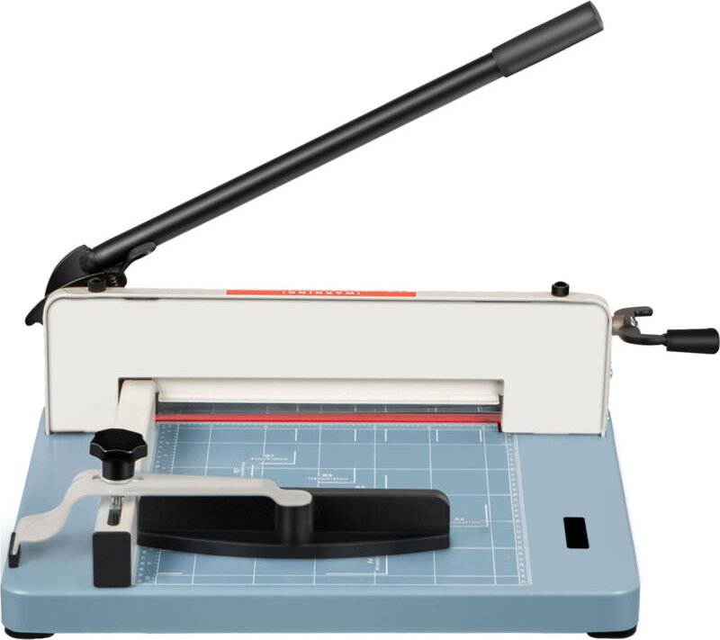 Mophorn 17-Zoll-Industrie-Papierschneider, A4 Hochleistungs-Guillotine, schneidet 500 Blatt mit klaren Schneideführungsr...