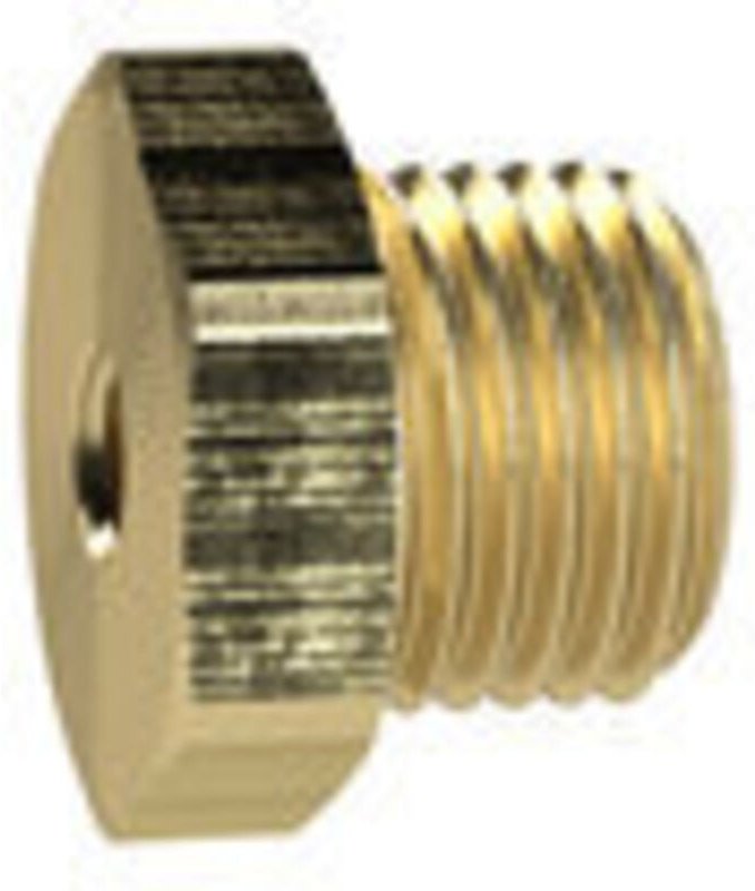 Reduziernippel kurz, g 1/4 a., M5 i., sw 17, Messing - Riegler