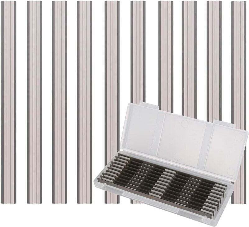 ZVD-10 Teile-Set von Rabot Electric Blade, 82 x 5,5 x 1,1 mm, für Rabots Makita, Black & Decker, Bosch, DeWalt und Elu