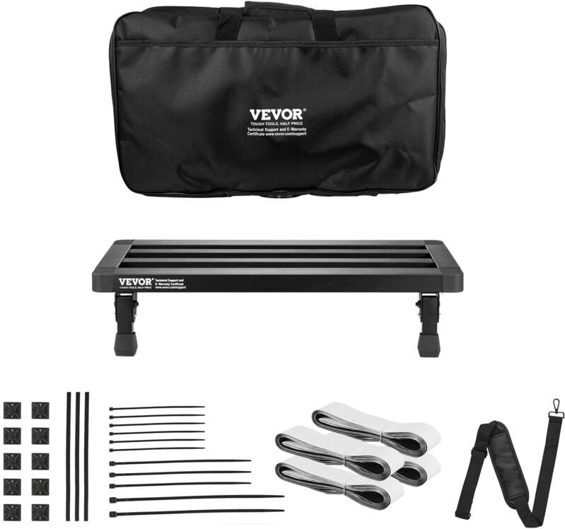 Mophorn - vevor Pedalboard für Gitarre 508 x 280mm Aluminiumlegierung 1,2 kg superleichtes, klappbares Pedalboard für Gi...