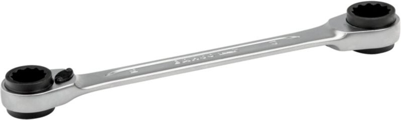 Bahco 16-19-mm-Knarren-Ringschlüssel, verchromt, 230 mm