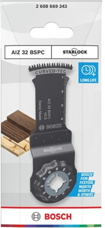 Bosch Tauchsägeblatt AIZ 32 BSPC Holz, Starlock, 32 x 50 mm