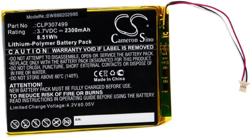 Vhbw - Akku kompatibel mit Boyue Likebook Mars 7,8 eBook Reader (2300mAh, 3,7V, Li-Polymer)