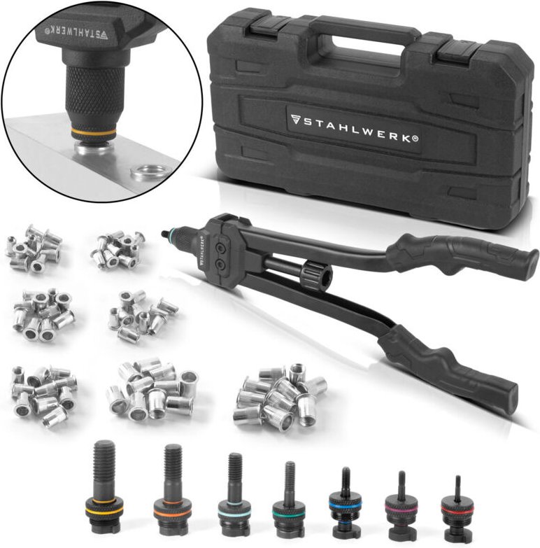 Blindnietzangen Set NZ-16 st Nietzange Nietmutternzange - Stahlwerk