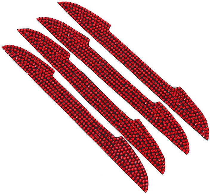 Stück Kratzschutz für Strass-Griff, Strass-Dekoration, Rückspiegel-Zierleiste, glitzernde Autoaufkleber, Antikollisionst...