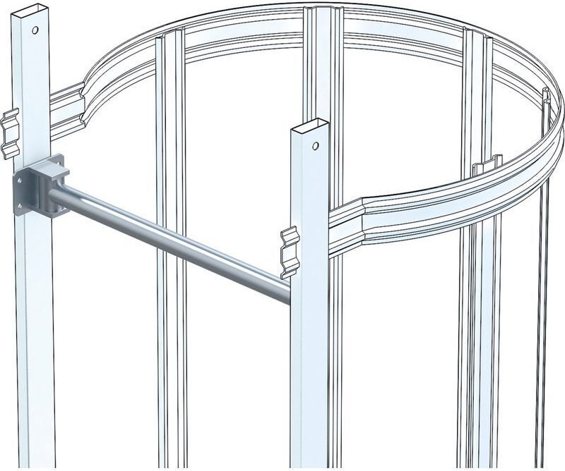 Zarges Sicherungsschranke Einarmausführung Federmechanik Stahl verzinkt