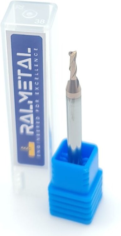 Vollhartmetall-Fräser 2 x 6 x 4D x 50 mm, 2-schneidig, 55 HRC