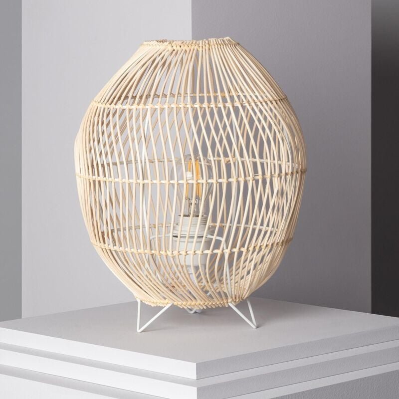 Tischlampe Rattan Sagra Natürlich