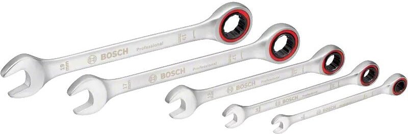 Professional Ringmaulschlüssel-Set mit Ratsche 5tlg. (1600A02Z3D) - Bosch