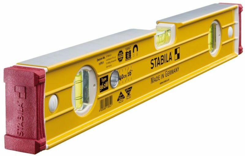 Stabila - Wasserwaage Type 96-2 m, 40 cm, mit Seltenerd-Magnetsystem - 15852