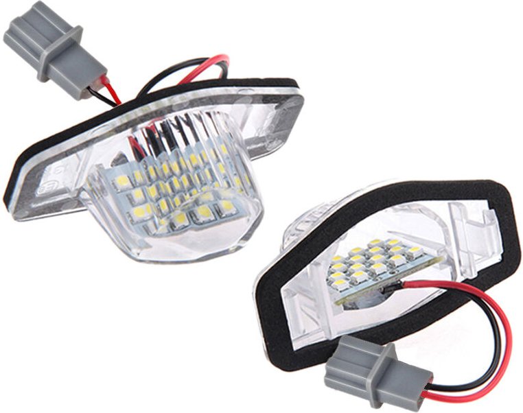 Tlily - 2 x Fehlerfreie LED-Kennzeichenbeleuchtung für Fit Jazz