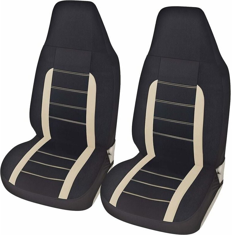 Universal-Autositzbezüge für vorne, Triomphe Universal-Autositzbezüge-Set, Tuning-Autozubehör (beige) - Ulisem