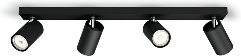 Hue spotlight kosipo 4 leuchten schwarz 915005532301 5059430pn - Philips