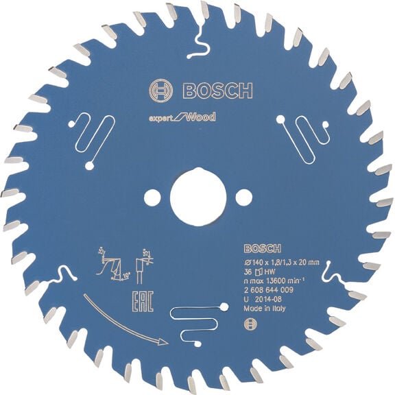 Kreissägeblatt Expert for Wood 140 x 20 x 1,8 mm, 36 - Bosch