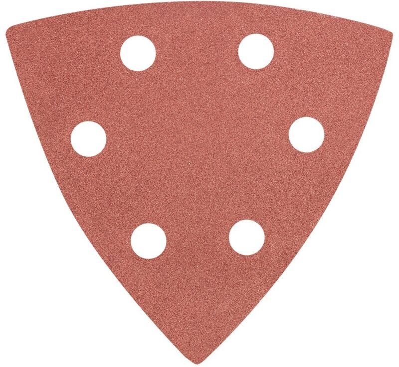 Graphit - Delta Klett-Schleifpapier K240, 93x93mm, 5 Stk. - für Holz, Metall und Kunststoff