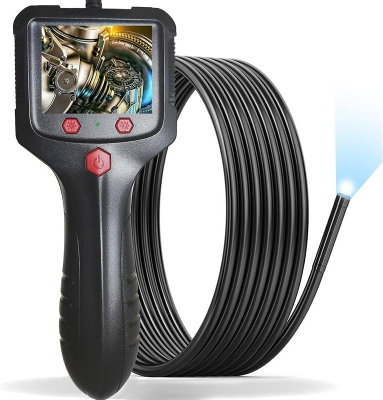 Thumbnail - Aougo - Industrielles Endoskop, 8-mm-Endoskopkamera, 1080P HD-Pipeline-Endoskop-Inspektionskamera, IP67 wasserdicht, hal...