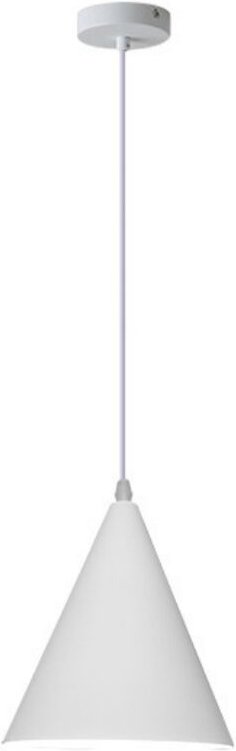 Retro Industrielle Pendelleuchte Weiß Hängelampe Lampenschirm Höhenverstellbare Kronleuchter Ø16CM