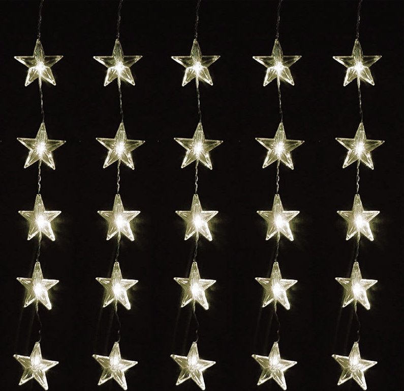 40er LED-Sternenvorhang Innen und Außen weiß-MLK009W