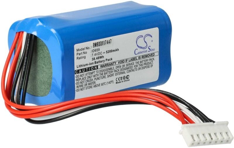 Vhbw - Akku Ersatz für Sony ID659B, ST-06S, ID659 für Lautsprecher Boxen Speaker (5200 mAh, 7,4 v, Li-Ion)