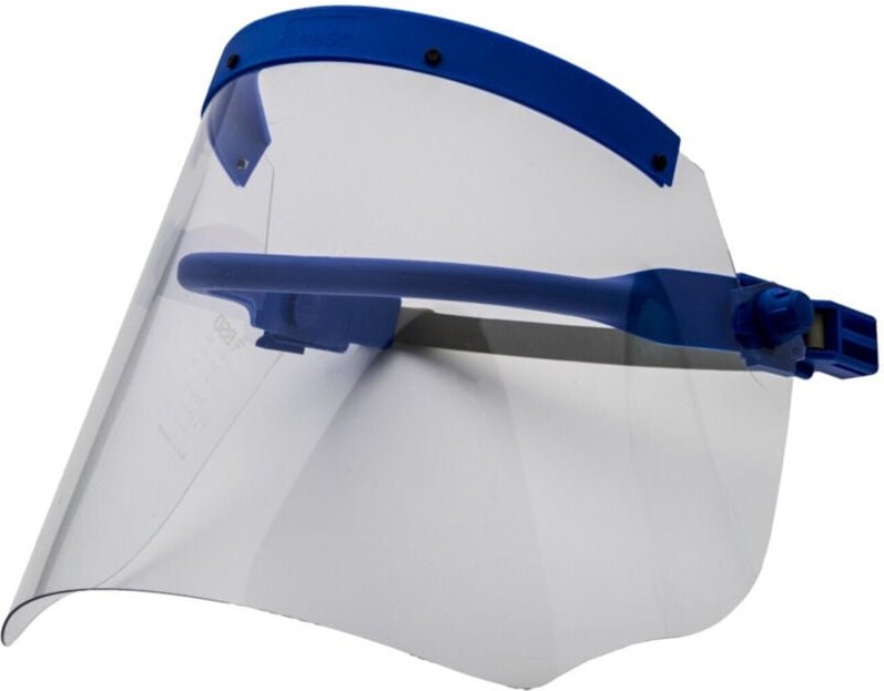 Voss - Elektrikerschutzschild glasklar,m.Helmhalterung 500x250mm