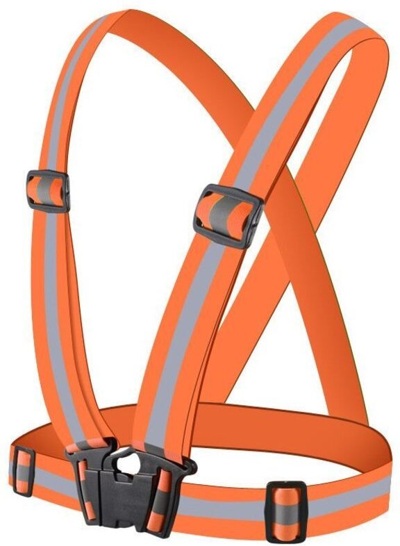 Reflektierendes Geschirr für Fahrrad, Laufmotor, reflektierende Weste, orange