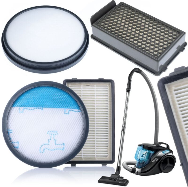 4x Filter für den Staubsauger Tefal Power Cyclonic RO371, Rowenta