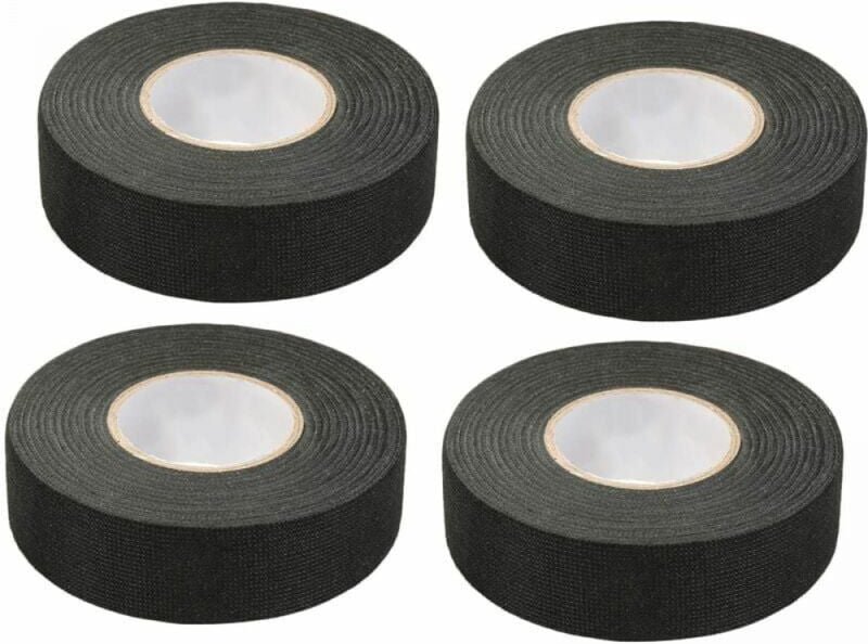 4 Stück schwarzes Auto-Klebeband (1,5 cm x 15 m) – Auto-Gewebeband, Hochtemperatur-Klebeband, strapazierfähiges schwarze...