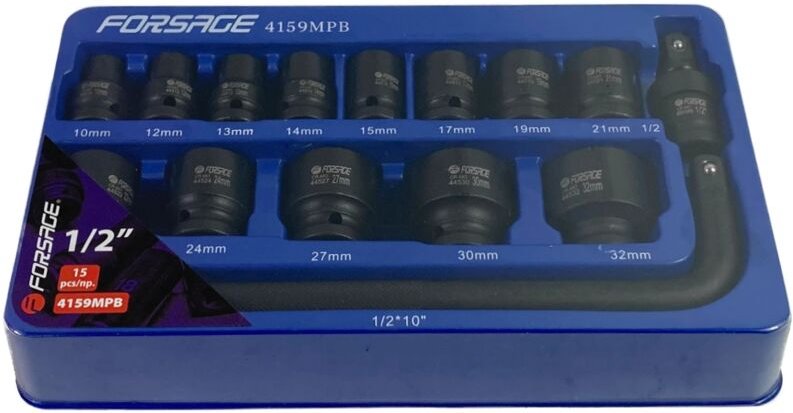 Schlagschrauber-Steckschlüsselsatz 10-32 mm