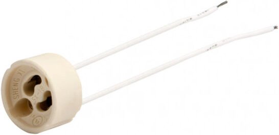 Keramische Lampenfassung gu10 3x3x3 cm cable 15 cm