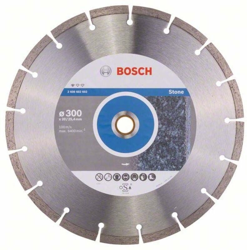 Diamanttrennscheibe Standard for Stone, 300 x 20,00/25,40 x 3,1 x 10 mm - Bosch