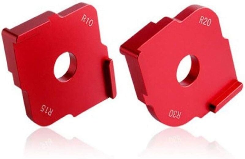 2 Stück Ecklehren aus Aluminiumlegierung für Holz R10 R15 R20 R30 runde Tischlerwerkzeuge