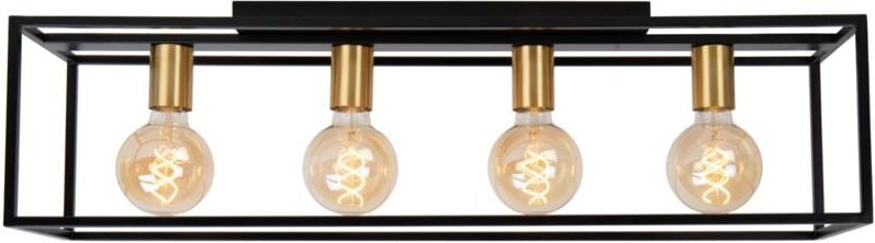 Lucide RUBEN - Deckenleuchte - 4xE27 - Schwarz