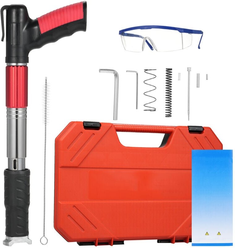 Ej.life - Nailer Nietpistole, 5-Gang-Stahl-Handnagelpistole, tragbare Nagelpistole für Zementwand, Zuhause, Fleischarbei...