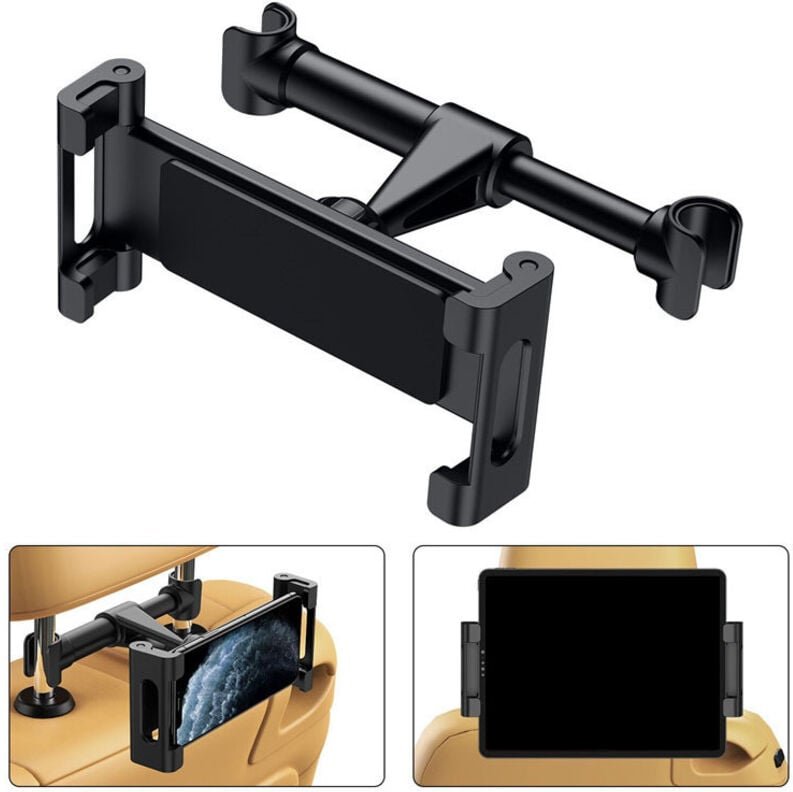 Tablet-Halterung fürs Auto, Kopfstützenhalterung – Ausziehbarer Tablet-Ständer mit 360-Grad-Drehung, geeignet für 14–26 ...