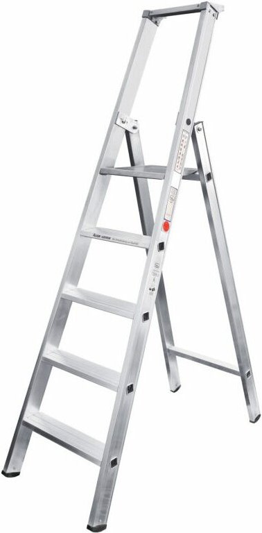 Iller Stufen Stehleiter mit Ablageschale 5 Stufen
