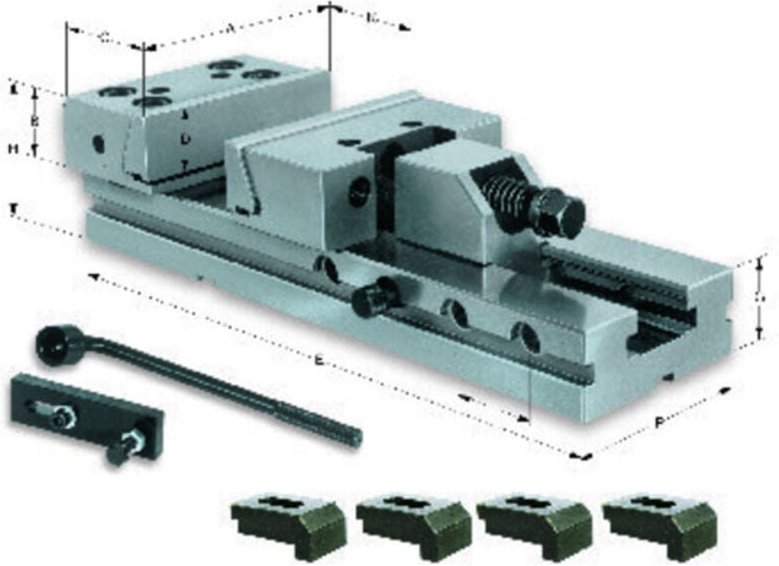 Maschinen-Schraubstock MSR 150/SPW200