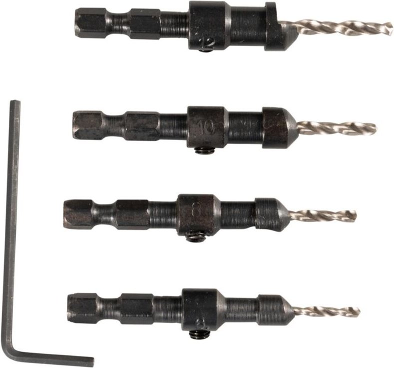 Fräsersatz mit Bohrern 4-teilig Makita D-73455