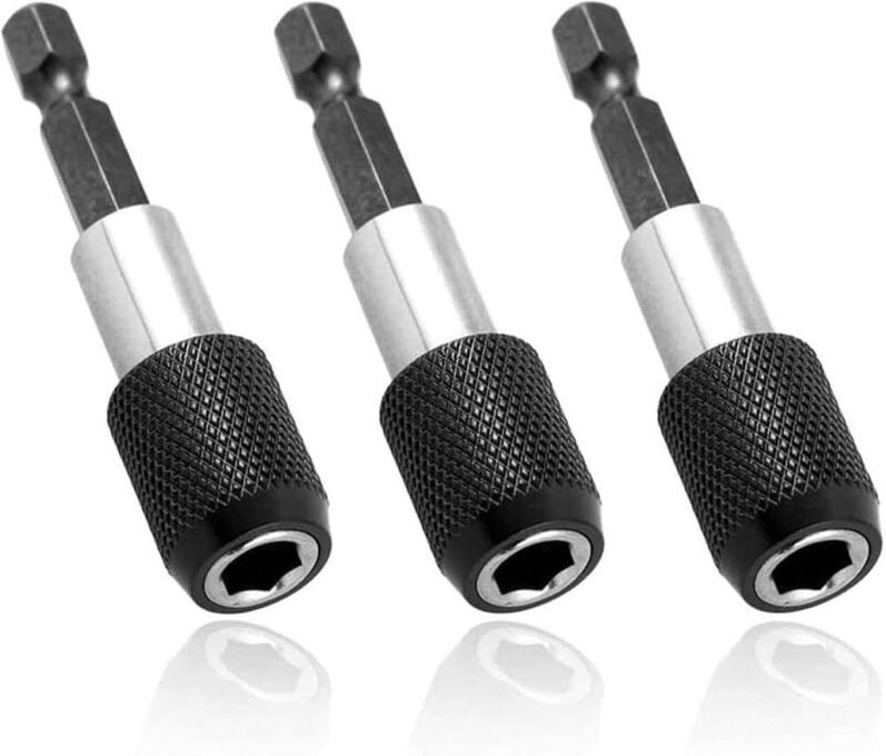 3-teiliger elektrischer Bohrer-Bithalter-Adapter, magnetischer Verlängerungs-Bithalter mit 1/4-Zoll-Sechskantschaft, mag...