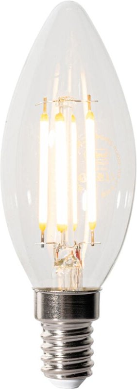 Luedd - E14 3-Stufen-Dimmbare LED-Glühbirne B35 Klar 4W 450 lm 2700K