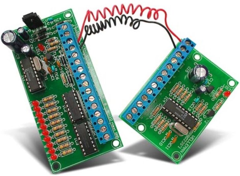 Velleman - Whadda Lötbausatz, diy, 2-Draht, 10-Kanal-Fernbedienung, Mikroprozessor gesteuert