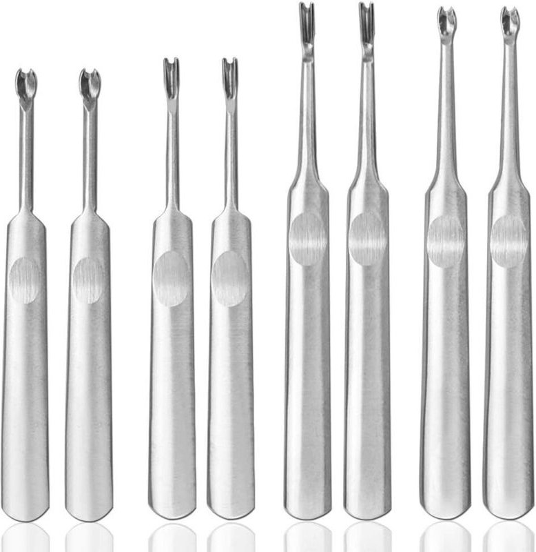 8-teiliges Leder-Nähwerkzeug-Set, DIY-Leder-Werkzeug-Set, Edelstahl-Leder-Arbeitswerkzeuge für Heimwerker, zum Einsteche...