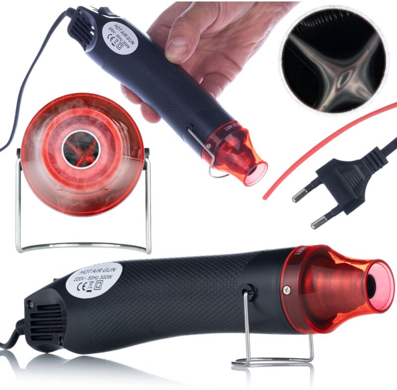 Rosfix Mini Heißluftpistole 300W – Kompakte Hot-Air Opalmaschine 170 °C Max. Temperatur Ø11 mm Düse, 23,5 cm Länge Für S...