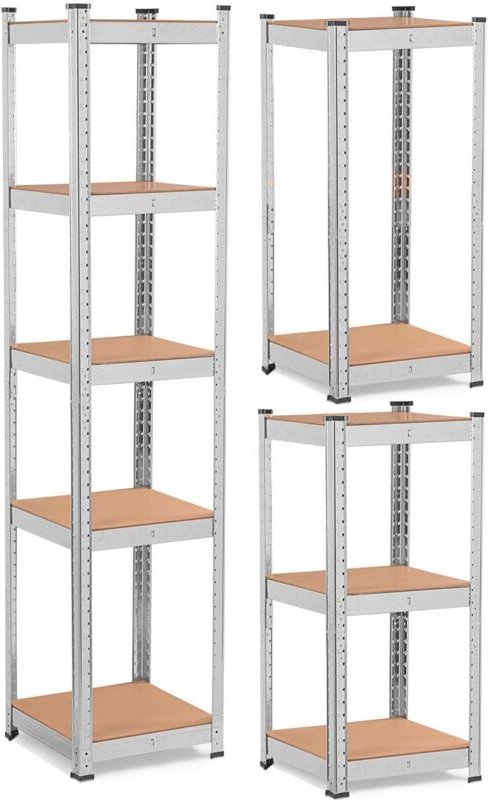 Lagerregal aus Metall 180 x 40 x 40 Humberg 4819